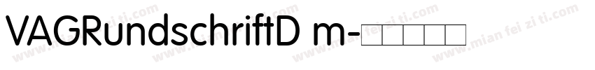 VAGRundschriftD m字体转换